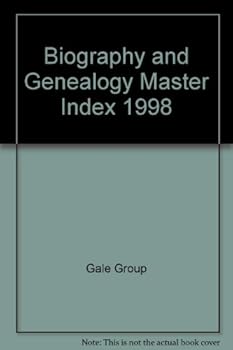 Hardcover Biography and Genealogy Master Index, 1998 (Biography & Genealogy Master Index) Book