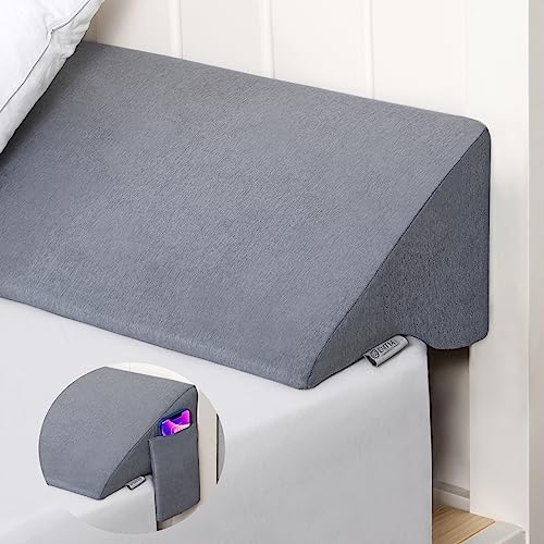 Enitya Bed Wedge Pillow,Headboard Pillow/Bed Pillow Wedge For Headboard Gap/Bed Gap Filler/Mattress Gap Filler(0-5") Between Heardboard And Mattress（King Size） #TOP27
