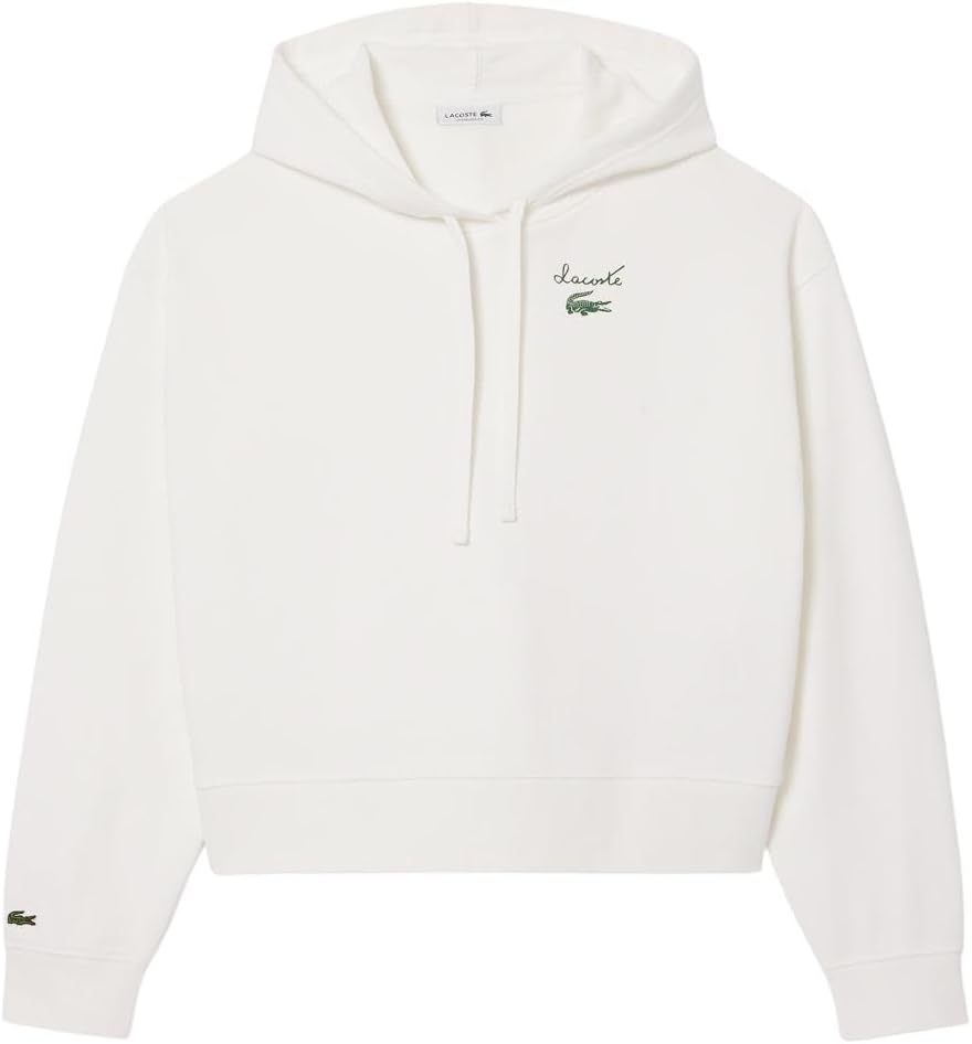 Lacoste womens Oversized Logo Hoodie - Image 5