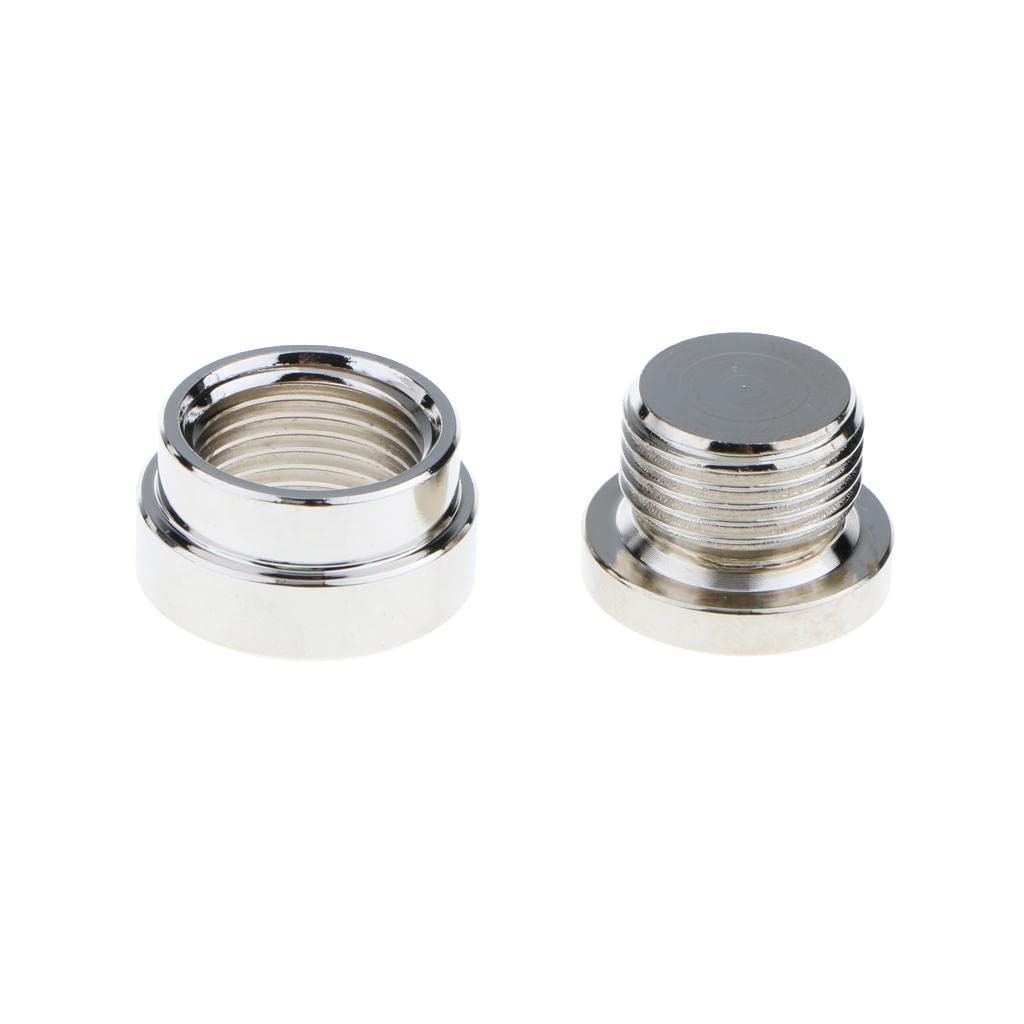 Pinakine® M18X1.5 O2 Oxygen Sensor Step Style Bung Port Nut Fitting w/Plug Universal(52017243PNK)-image-1