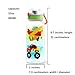 Home Tune 23oz Kids Water Bottle for School Boys, BPA FREE Tritan, Leak Proof Flip Top Lid, Easy Clean, Carry Handle - Airplane & Truck