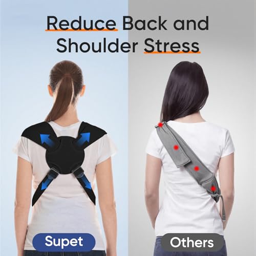 Supet Dog Sling Carrier for Pets, Adjustable Hands Free Front Chest Pouch | Reduces Back & Neck Pain Anti-Anxiety Backpack, 62% Cotton Blend Soft Bag, Fit Dogs, Cats, Puppy (Black Regular 4-14Lbs) - Image 3