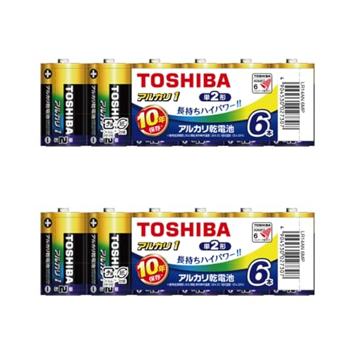 �y2�Z�b�g�F�v12�{���z ���� TOSHIBA �A���J�����d�r �P2�` 6�{�� LR14AN 6MP 10�N�����ۑ� [ �P�� �d�r �A���J���d�r �܂Ƃߔ��� �\�� �h�� ��d �΍� ]