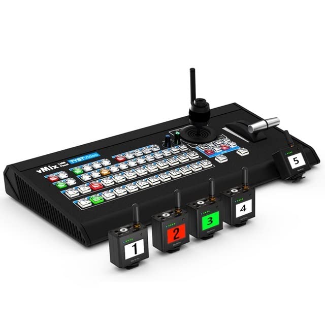 Video 1600 Panel Wireless Director Switcher Control PTZ for transmisión en Vivo Grabación de transmisión para computadora portátil, TV, proyector(with 5 Tally Light)