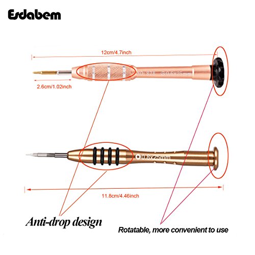 Esdabem Repair Tool Kit for iPhone 7 - Magnetic Premium Solid Screwdriver Set for Apple iPhone 7, iPhone 7Plus, iPhone 6Plus, iPhone 6S /6/5S/5/5C/4S/4/SE, iPod, iTouch