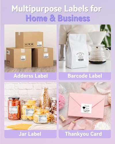Image of Phomemo Labels- 3 Rolls Thermal Label-M220 /M221 /M2500 /M200 /M260 Thermal Paper 2.75'' x 3.14''(70x80mm)- M220 Labels Multi-Purpose Sticker Label for Logo /Barcode /Stickers /Address Label