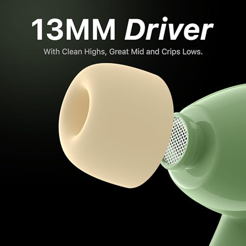 Image of Mivi DuoPods Maxx TWS [New Launch], 13mm Bass Drivers, 50 Hrs Playtime, HD Call Clarity with AI-ENC, Gaming Mode, BT v5.3, Swift Type-C Charging, Made in India Earbuds