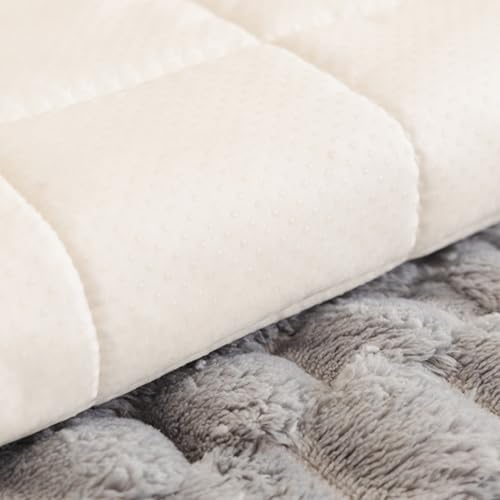 Housse de canapé antidérapante lavable Gray B en peluche - 5