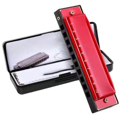 Harmonica instrument de musique robuste en acier silver pour des notes pures