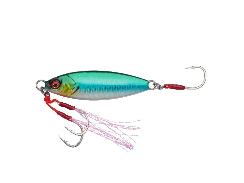 Savage Gear Slow Seeker Jig Fishing Lure with Fallleaf Action, Ultra Sharp Saltwater Hooks, 10-60g, Multicoloured, Jig Bait, Slow Jigging (SAYORIS, 30g) — image 1