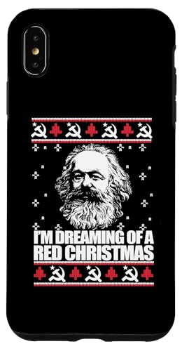 DREAMING RED CHRISTMAS Karl Marx Ugly Xmas �Z�[�^�[ �~�[�� �X�}�z�P�[�X iPhone XS Max �p