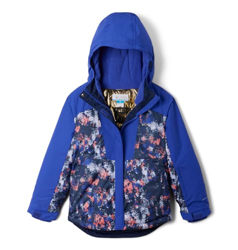 Columbia Youth Girls Mighty Mogul III Printed Jacket, Clematis Blue Timberwild/Clematis Blue, Small -  2096971516