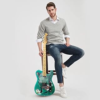 39-Zoll-Voll-E-Gitarre, Anfänger-Startmode, bemalte Version, Berufsset für Erwachsene, Adler-Holzkorpus, Telebrücke, C-förmiger Hals, mit Tasche, Gurt, Saite, Stimmgerät, Kabel und Plektren - Les Beatles, Paul McCartney, John Lennon, RIngo Starr, George Harrison 39-Zoll-Voll-E-Gitarre, Anfänger-Startmode, bemalte Version, Berufsset für Erwachsene, Adler-Holzkorpus, Telebrücke, C-förmiger Hals, mit Tasche, Gurt, Saite, Stimmgerät, Kabel und Plektren – Image 7