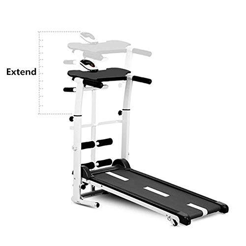 Image of Treadmill Mini Simple Folding Ultra-Quiet Home Multi-Function Walking Machine Gym Body Equipment Running Machine (Black 100x50x90cm)