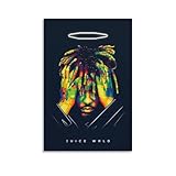 ジュースワールドポップアートキャンバス絵画ポスター キャンバス ポスター 印刷 壁アート 油彩画 モダン ホーム装飾 誕生日ギフト すぐに掛けられます08x12inch(20x30cm)