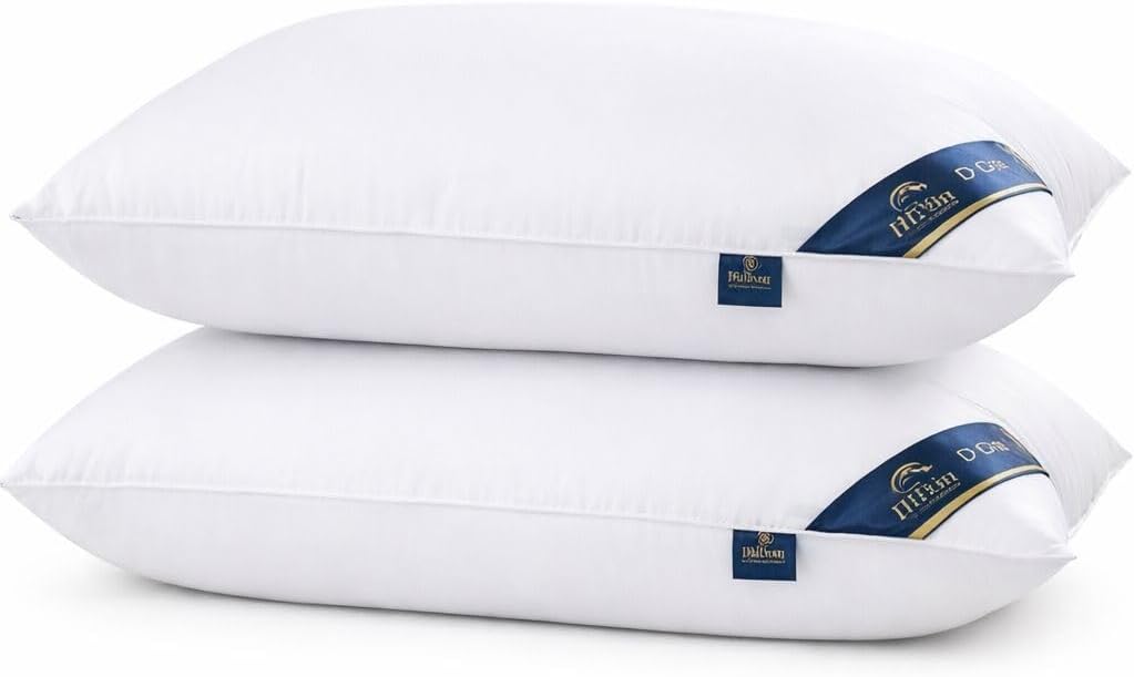 2-Pack Luxury Soft Down Alternative Sleeping Pillows for All Sleep Positions