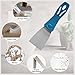 Silicone Caulking Tool Kit, Caulk Remover Tool, Putty Knife Scraper, 3 Glass Glue Corner Scrapers, Grout Removal Tool with Stainless Steel Head for Kitchen Bathroom and Window