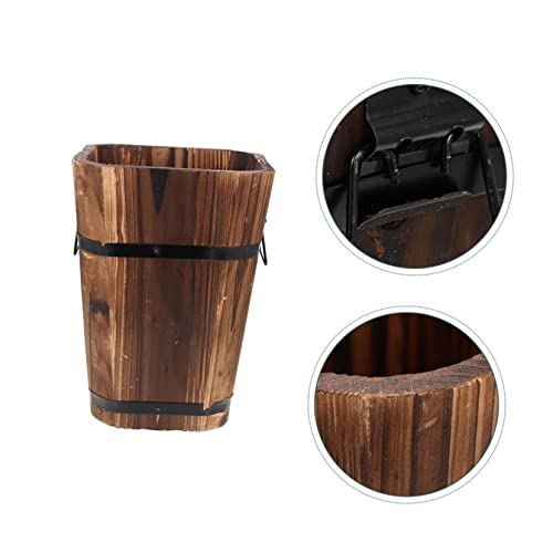 Jardinière extérieure respirante DOITOOL en bois rétro compact