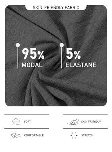 Image of JINSHI Womens Pajama Shorts Soft Comfortable Lightweight Elastic Drawstring Modal Pajama Bottoms Lounge Shorts with Pockets