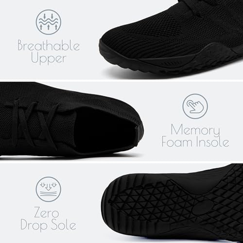 Barefoot Shoes Women Walking Comfortable Zero Drop Minimalist Thin-Soled Sneakers Lightweight Slip On Sock Shoes for Ladies Tennis Workout Cross-Trainer Grounded Footwear2