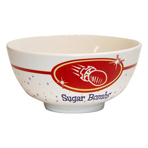 JUST FUNKY OFFICIAL Fallout Sugar Bombs Cereal Bowl | Tough Ceramic Bowl With Sugar Bombs Logo | 16-Ounces