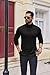 Ekouaer Mens Turtleneck Shirts Ribbed Lightweight Sweater Long Sleeve Casual Pullover Thermal Undershirts Black M