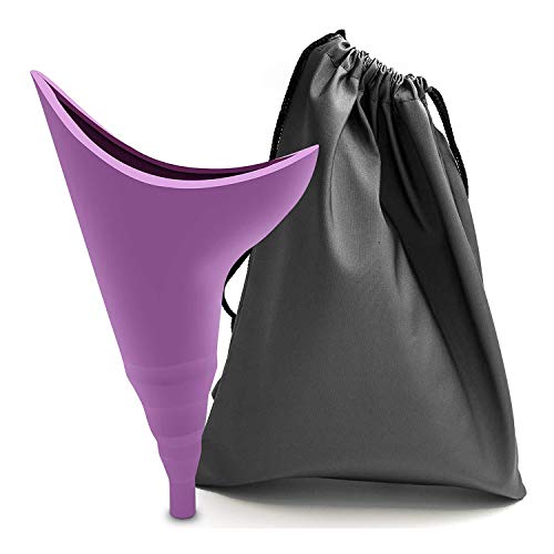 Joycuffe Female Urination Device, Reusable Urinal Silicone Female Urine Cup for Women Standing Up to Pee Female Urinal Silicone Funnel, Outdoor, Activities, Camping
