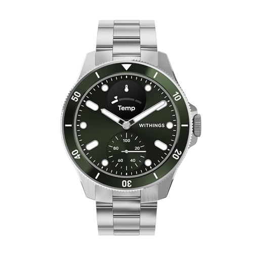 Withings Scanwatch Nova - Heart Health Hybrid Smart Watch for Men & Women - SPO2, Temperature Monitoring, Sleep, Respiratory Health, Cycle Monitoring, 30-Day Battery Life, Apple iOS/Android