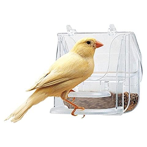 Ferplast 84522724 Pretty 4522 Bird Feeding Bowl 9 x 9 x 9 cm Transparent Cover