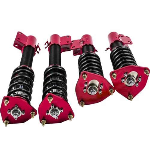 Compatible With Subaru For Forester SG 2003 2004 2005 2006 2007 2008 Suspension Shocks Absorber Coil For Spring Shocks Coilover For Spring Shock Absorber(Red)