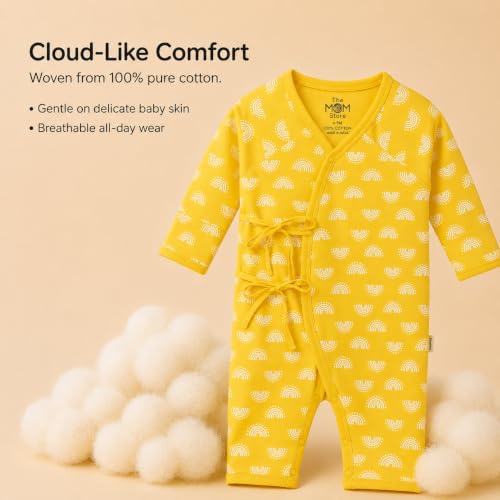Image of The Mom Store Baby Romper Jabla Style Combo For Boys And Girls | Cotton | Soft Infant Bodysuit | Trendy Stylish Sleepwear For Newborn Baby | Printed | Unisex Comfortable Everyday Baby Wear