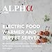 Alpha Living 3x2.5 QT Food Warmers for Parties Buffet Servers and Warmers – Premium Catering Supplies Buffet Display – Stainless Steel Electric Food Warmers with Temperature Control
