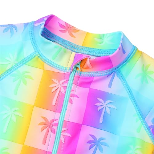 Image of XFGIRLS Baby /Toddler Girls Swimsuit Long Sleeve One-Piece Bathing Suit Rash Guard