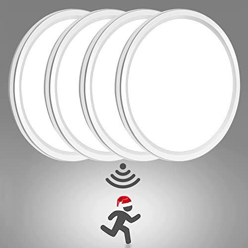 LED Deckenleuchte mit Radar Bewegungsmelder, 18W 5000K Deckenlampe mit...