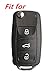 KAWIHEN Silicone Key Fob Cover Compatible with for Volkswagen Bettle Golf Jetta Passta HLO1J0959753AM HLO1J0959753D NBG735868T NBG 735868T