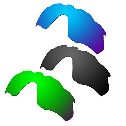 Lentilles de rechange Oakley Radar Pace vert émeraude bleu noir aux finitions soignées