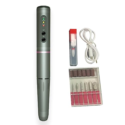 Taladro de uñas de 18000RPM recargable para retirar gel fácilmente