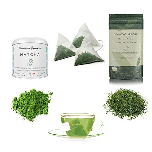 Té verde japonés matcha set premium 1 unidad miniatura 1