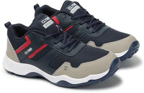 Image of CLYMB ES21 Sports Shoe with Synthetic Upper Lightweight Comfortable Mid Top Running Shoes for Men's & Boy's