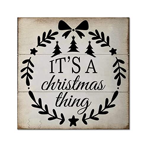 Plaque en bois rustique de qualité supérieure pour décoration murale de Noël