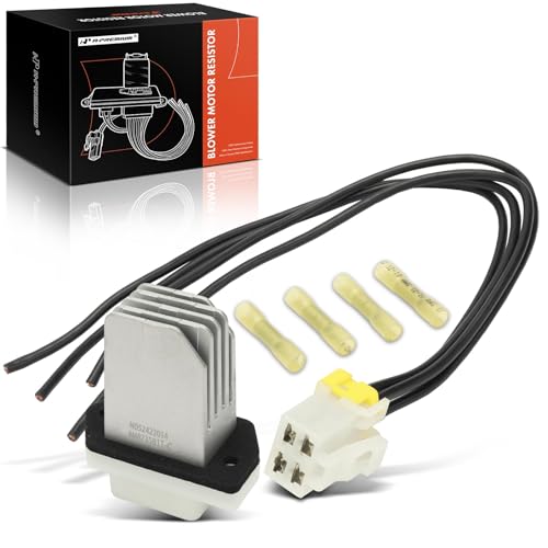 A-Premium HVAC Blower Motor Resistor with Wire Harness Kit Compatible
