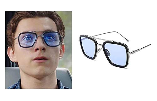 Visions India Edith Square UV Sunglasses Blue - Image 5