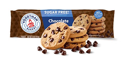 Voortman Bakery, Sugar Free Chocolate Chip Cookies, Crispy, Crunchy Cookies, 8oz, Pack of 4
