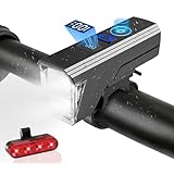 自転車 ライト【2025 強化版デュアルコア 2 LED強光】光センサー 自動点灯 自転車ライト 高輝度 4000ルーメン 5つ点灯モード 180°大ワイド照明 IPX5防水 自転車ヘッドライト クロスバイク/ロードバイク ライト TYPE-C USB充電式 LED残量表示 小型 取り付け簡単 緊急対応 急速充電 懐中電灯兼用 -付きテールライト日本語説明書