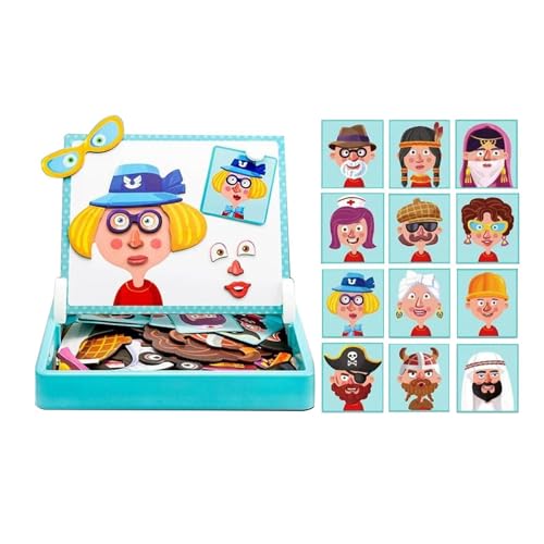 Farm Animal Puzzle - Magnetic Kids Educational Puzzle | Double Sided Preschool Activity Board P?uzzle, Boys Girls Cognitive Play