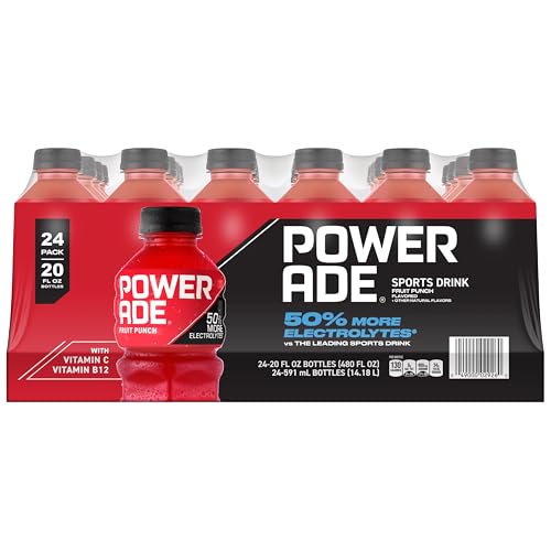 Image of POWERADE Sports Drink Fruit Punch, 20 Ounce (Pack of 24)