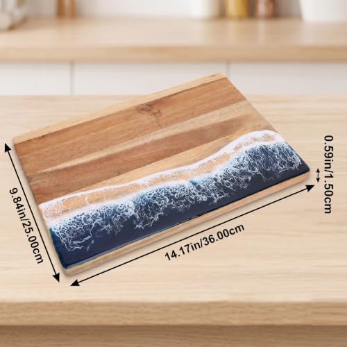 Tabla de cortar artesanal Luocute, madera maciza para servir en tus cenas 7
