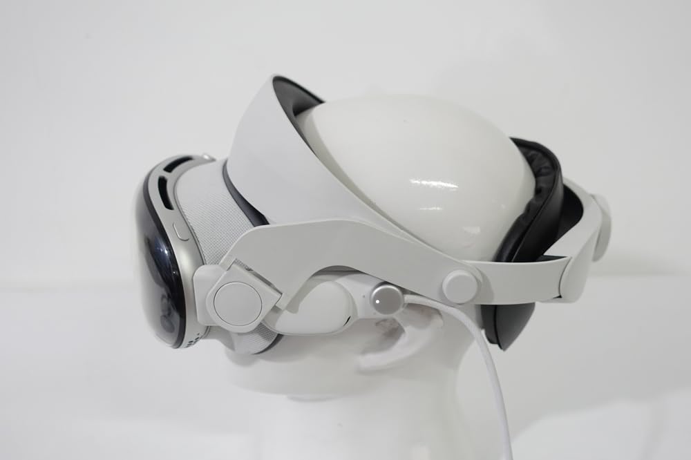 Generic Comoda fascia per la testa per Vision Pro, fascia in spugna regolabile, riduzione della pressione del peso, cinghia elastica di ricambio per un maggiore comfort, comoda fascia ergonomica per
