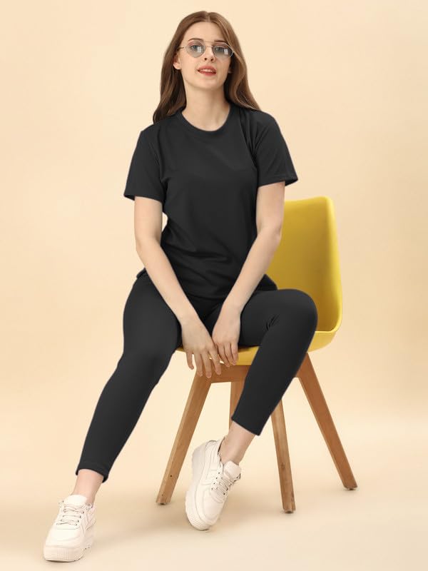 Image of DTR FASHION Cotton Blend Styled With Solid Lining Tracksuit | Co-ord Set For Women| Active Wear Suit Set For Women