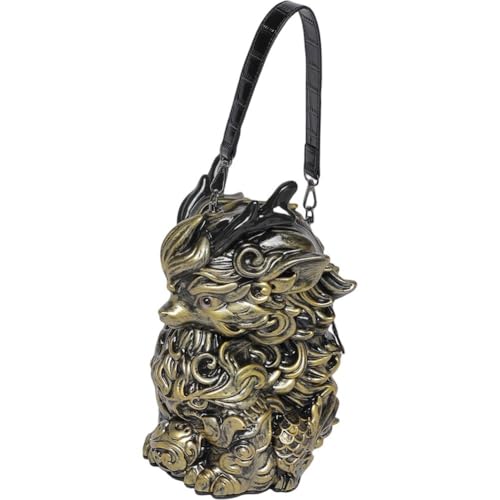 Sac bandoulière bête mythique en relief pour vos sorties chic